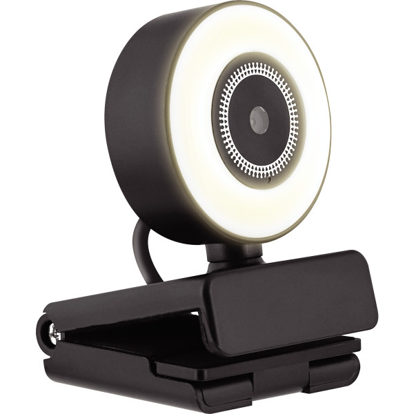 Webcam Full HD 1080 pixels avec anneau de lumière led TNB