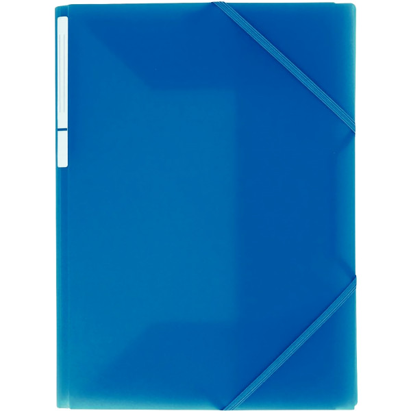 Chemise 3 rabats à élastiques COLOR FRESH en polypropylène, bleu roi
