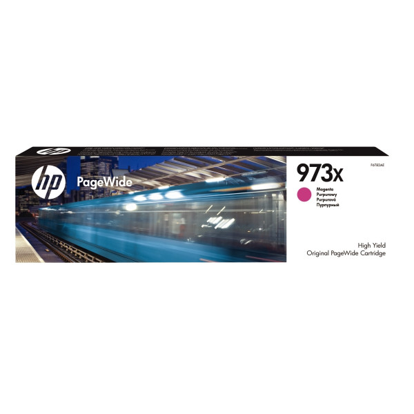 HP 973X cartouche d'encre PageWide magenta authentique (F6T82AE)