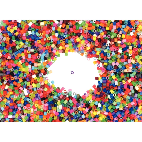 Sachet de 7 500 perles Hama à repasser taille mini coloris assortis