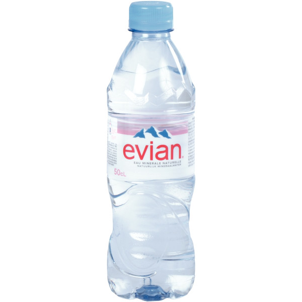 Lot de 24 bouteilles d'eau EVIAN 50cl