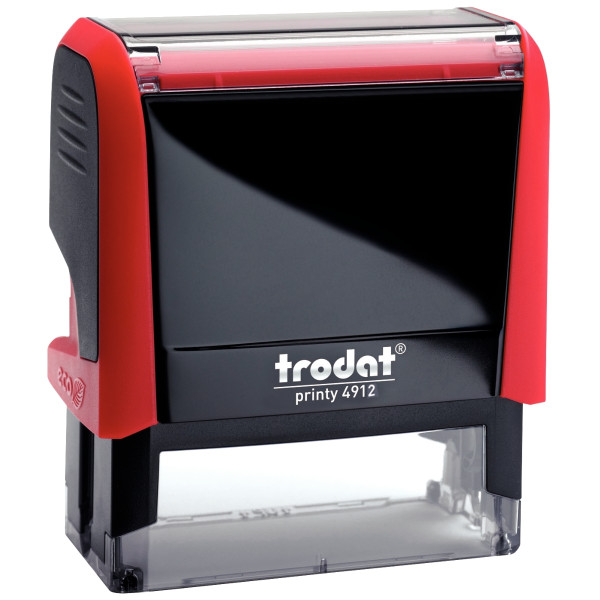 Timbre X-Print avec formule commerciale à encrage automatique RAPPEL encré coloris rouge