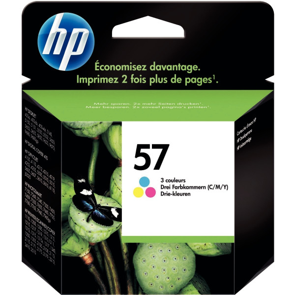 HP 57 cartouche d'encre trois couleurs authentique (C6657AE)