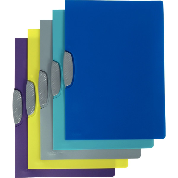Chemise à pince Swingclip color en polypropylène translucide, format A4 : 21x29,7 cm.  Assorti