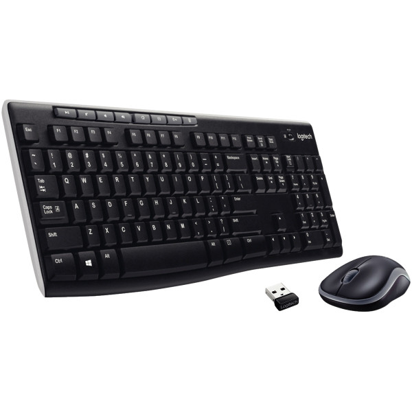 Pack clavier et souris sans fil Logitech MK270 couleur noir