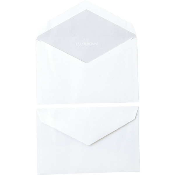 Paquet de 50 enveloppes blanches 90x140mm 90g pour cartes de visite