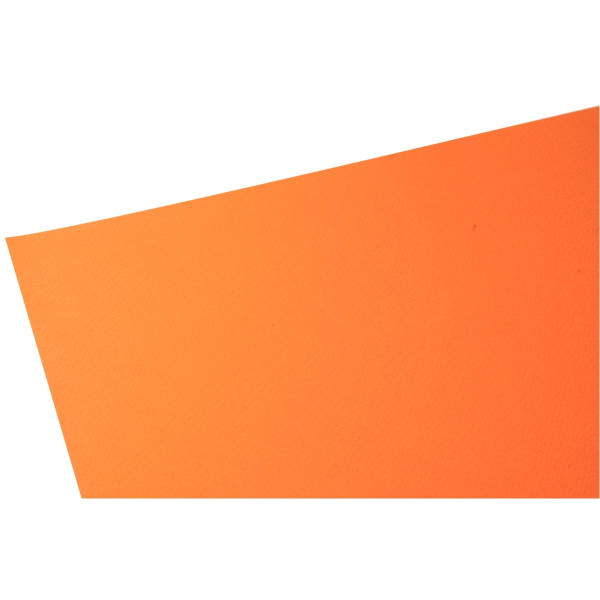 Paquet de 10 feuilles à dessin 50x65cm 160g orange vif