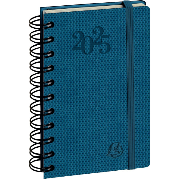 Agenda journalier Swan 9x14,6cm bleu