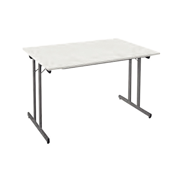 Table pliante multiusage L120 cm P60 cm Blanc