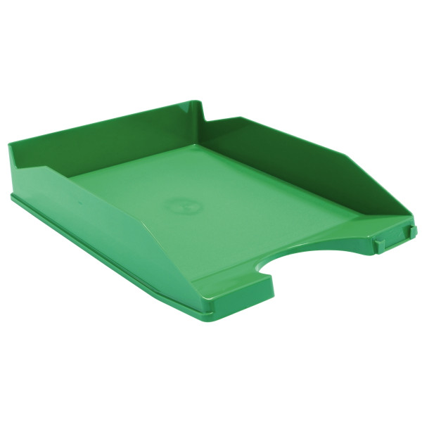 Corbeille à courrier opaque vert