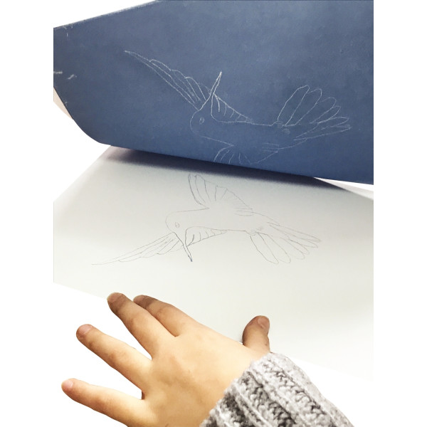 Pochette de 50 feuilles de papier décalquant format A4 coloris assortis