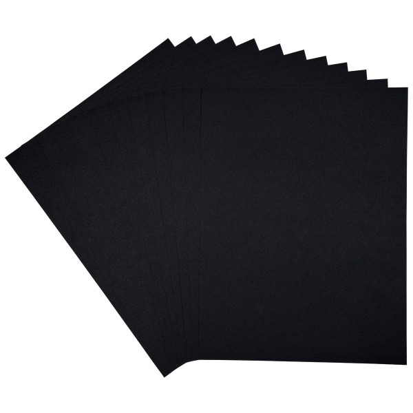 Pochette de 12 feuilles à dessin 160g 24x32cm noir