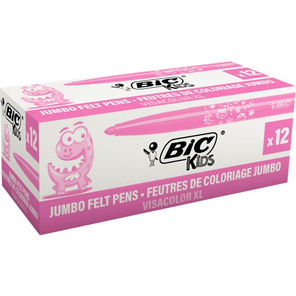 Boîte de 12 feutres Visacolor XL rose