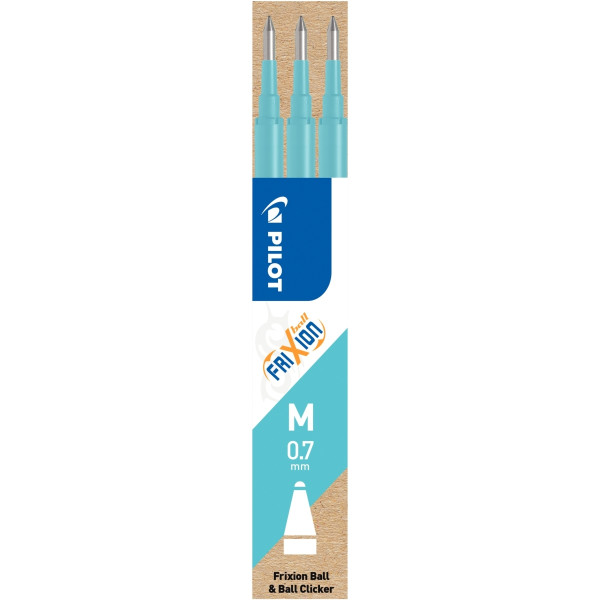Étui de 3 recharges Frixion turquoise