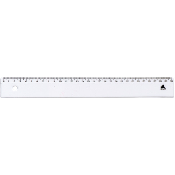 Règle plate cristal 30 cm