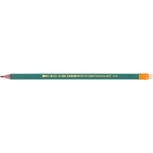Boîte de 12 crayons Évolution HB bout gomme