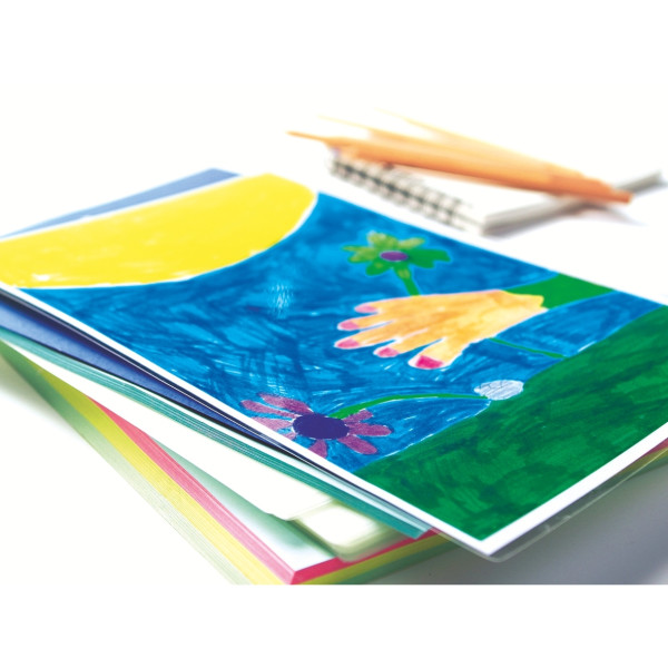 Boite de 100 pochettes à plastifier format 216x303mm pour document A4 ép 75/80µ
