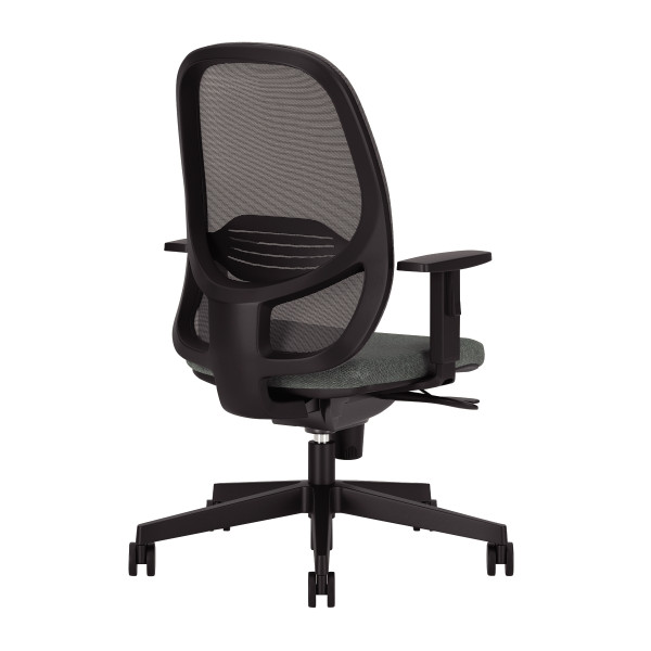 Siège opérateur Laeger structure noir/assise gris moyen et dossier noir