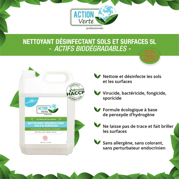 Bidon 5L nettoyant désinfectant ARBRE VERT
