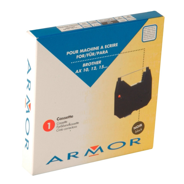 Armor ruban cassette noir compatible Brother 1030 - AX10