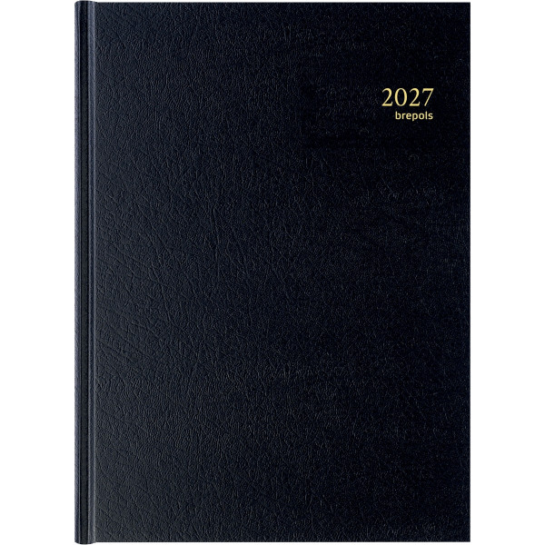 Agenda journalier Bremax 2 jour par page noir