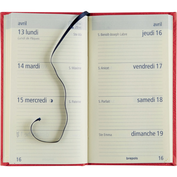 Agenda semainier Optivision 9x16cm assorti