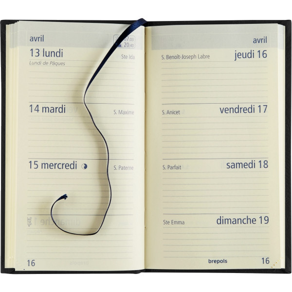 Agenda semainier Optivision 9x16cm assorti