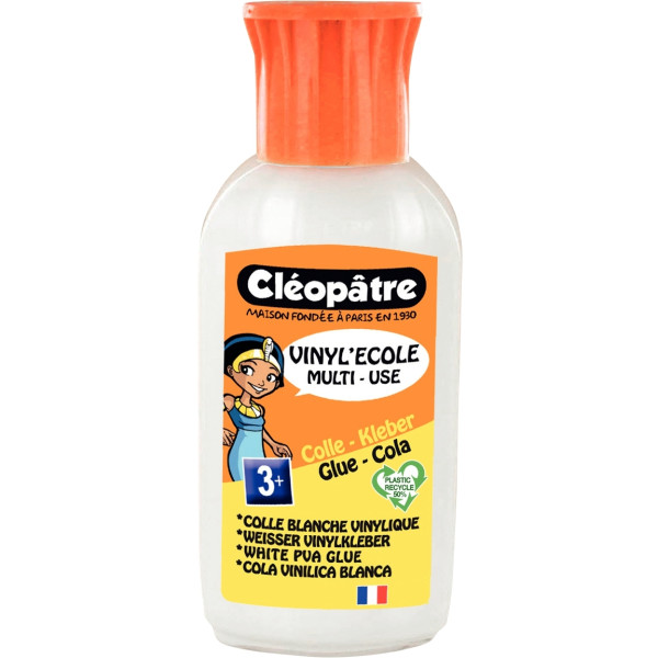 Flacon de colle 55g vinylique blanc