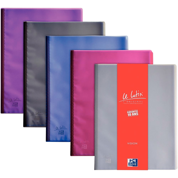 Protège-documents LE LUTIN VISION 80 vues, coloris assortis