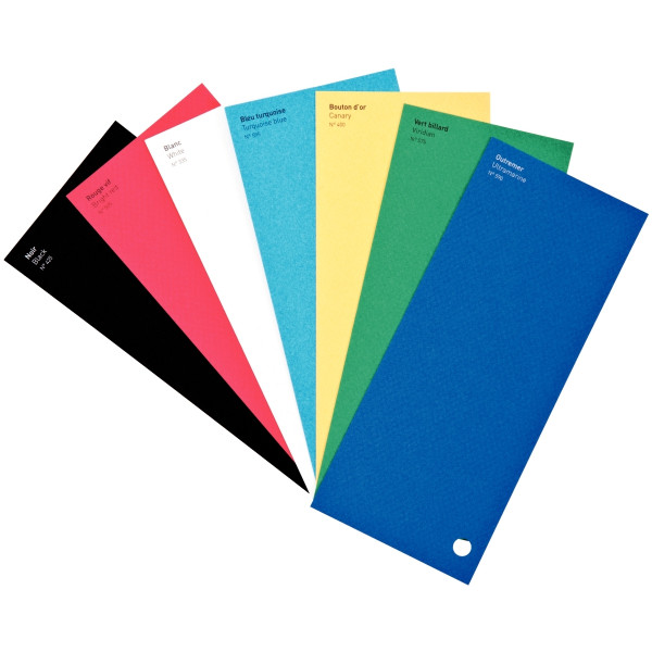 Paquet de 25 feuilles mi teintes, format 50x65 cm rouge vif 160G/m²