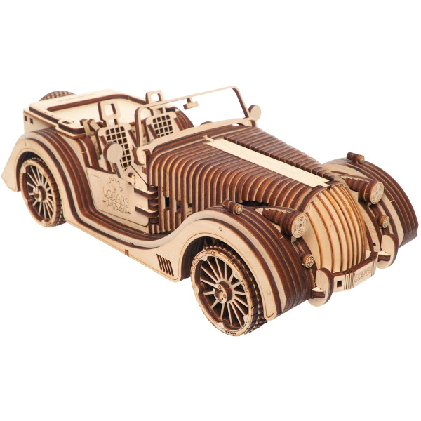 Maquette mécanique en bois, Roadster