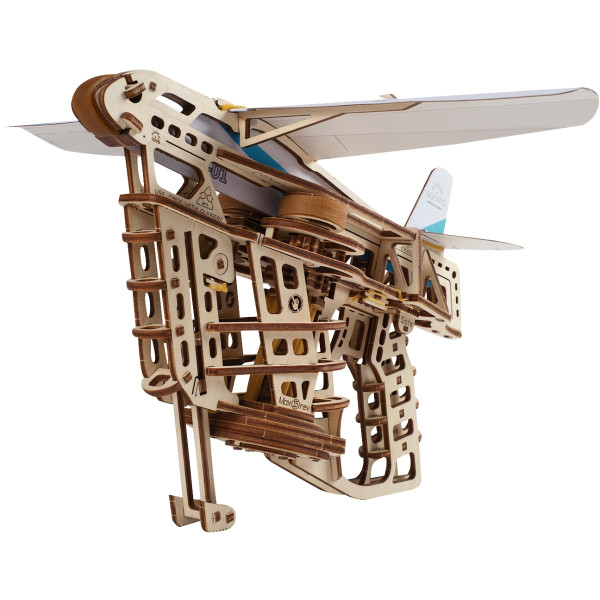 Maquette mécanique en bois, aéro-lanceur