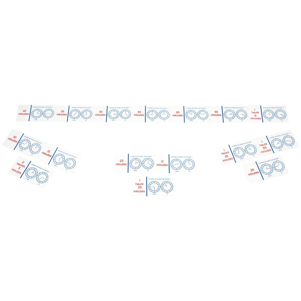 Le jeu Domino du temps qui passe - 24 pièces