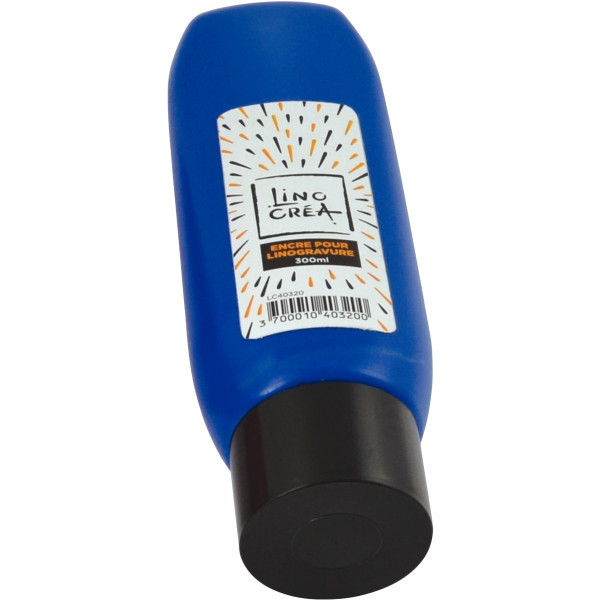 Tube de 300 ml d'encre pour la linogravure bleu