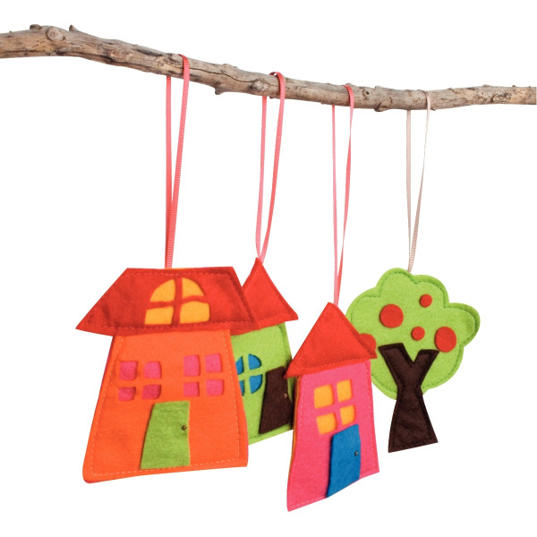 Sachet de 10 feuilles de feutrine A4, couleurs assorties