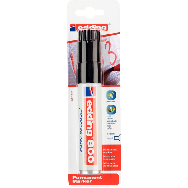 Blister de 1 marqueur permanent E800 noir