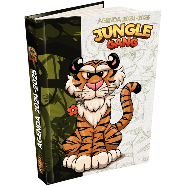 Agenda journalier seyes 12,5x17,5 Tigre