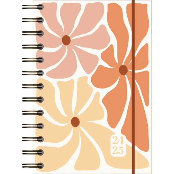 Agenda journalier 12,5x17,5 Vintage floral