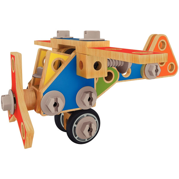 Le petit charpentier en bois, 62 pièces