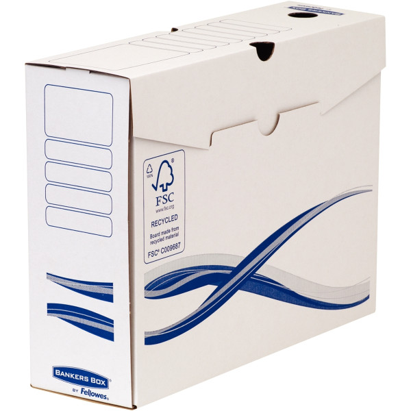 Paquet de 10 boites d'archives 33x25cm dos 10cm blanches