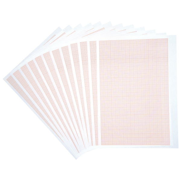 Pochette de 12 feuilles de papier millimétré, 90g format 21x29,7 cm EXCELLENCE