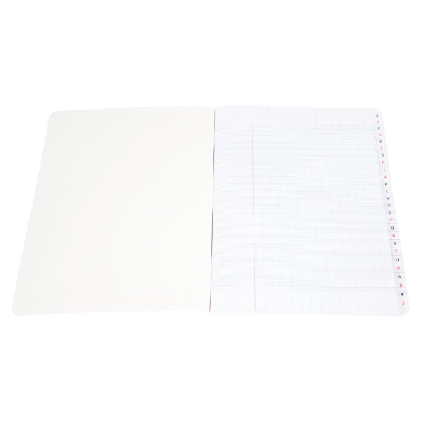 Répertoire piqué 96 pages, format 17x22 cm, seyès, papier 90g