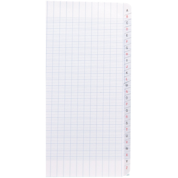 Répertoire piqué 96 pages, format 17x22 cm, seyès, papier 90g