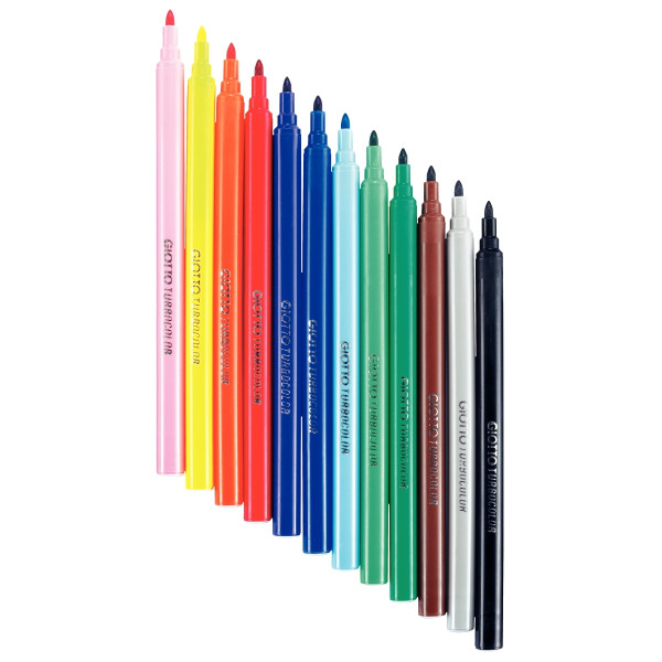 Étui de 12 feutres Turbo Color assortis