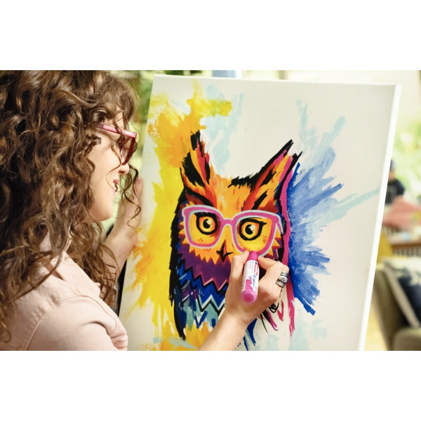 Boîte de 5 marqueurs peinture E-5000 néon