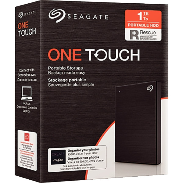 Disque dur externe portable Seagate One Touch 1 To noir