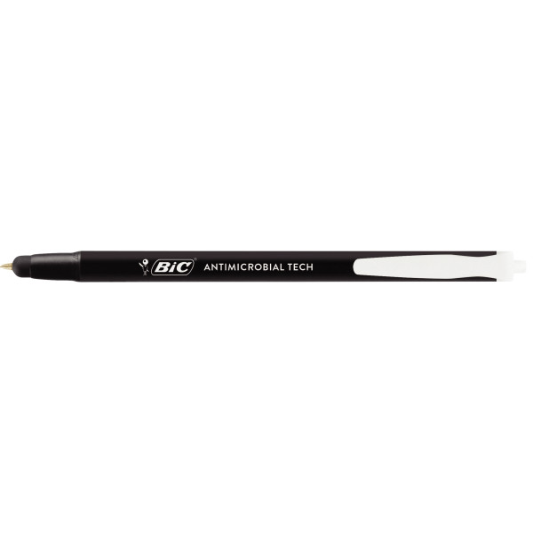 Stylo bille stylet Antimicrobial clic noir