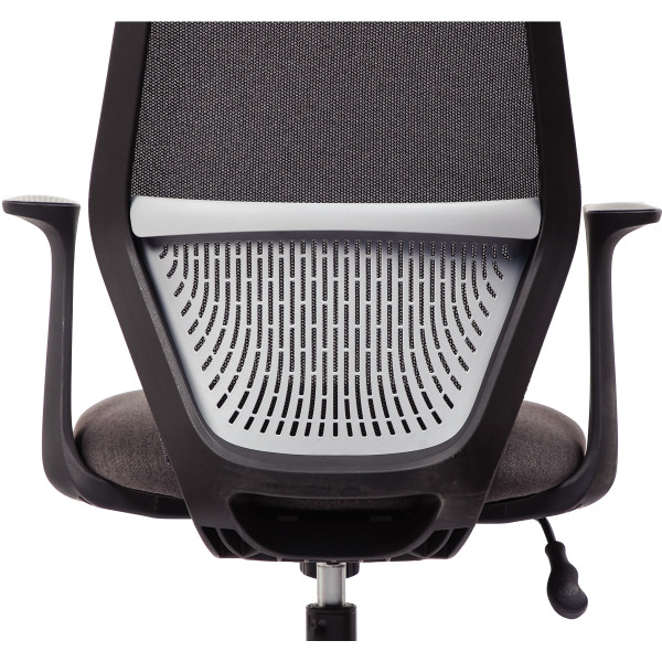 Siège ambiance Ekley structure noire/assise et résille gris foncé