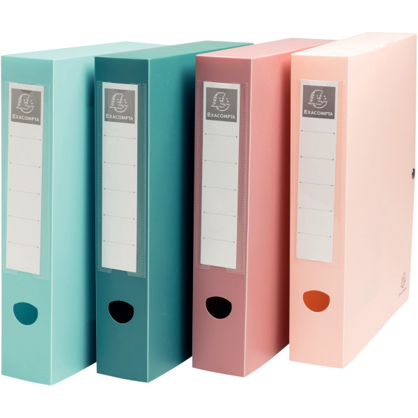 Boîte de classement SKANDI en polypropylène recyclé, dos 6 cm, coloris assortis