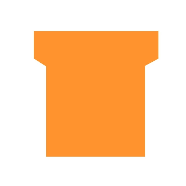 Paquet de 100 fiches planning indice 1,5 orange